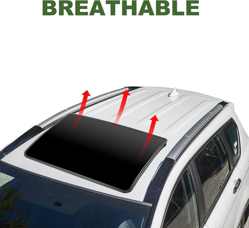 Donpida Car Sunroof Wind Deflector, Universal Car Sunroof Cover, Vent Insulator with Insulation Waterproof Surface, Moonroof Visor, with Waterproof Double Side Tape 28.5×19.5×1.5 Inch - Image 3